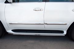 Пороги труба D42 для Lexus LX570 2012-