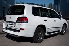 Защита заднего бампера D76 (дуга) для Lexus LX570 2012-