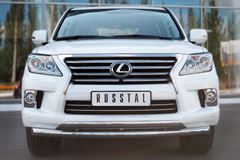 Защита переднего бампера D76/75х42 для Lexus LX570 2012-
