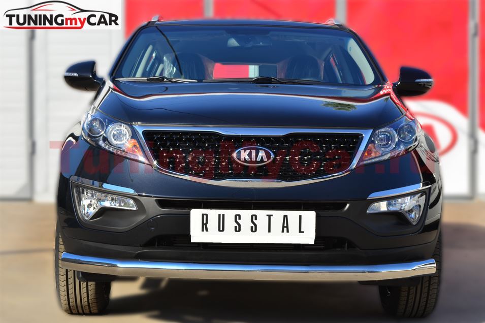 Защита переднего бампера D76 (секции) для Kia Sportage 2010-2015