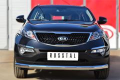 Защита переднего бампера D76 (секции) для Kia Sportage 2010-2015