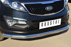 Защита переднего бампера D76 (секции) для Kia Sportage 2010-2015