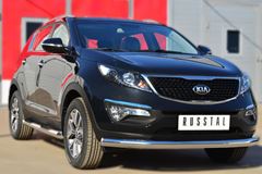 Защита переднего бампера D76 (секции) для Kia Sportage 2010-2015