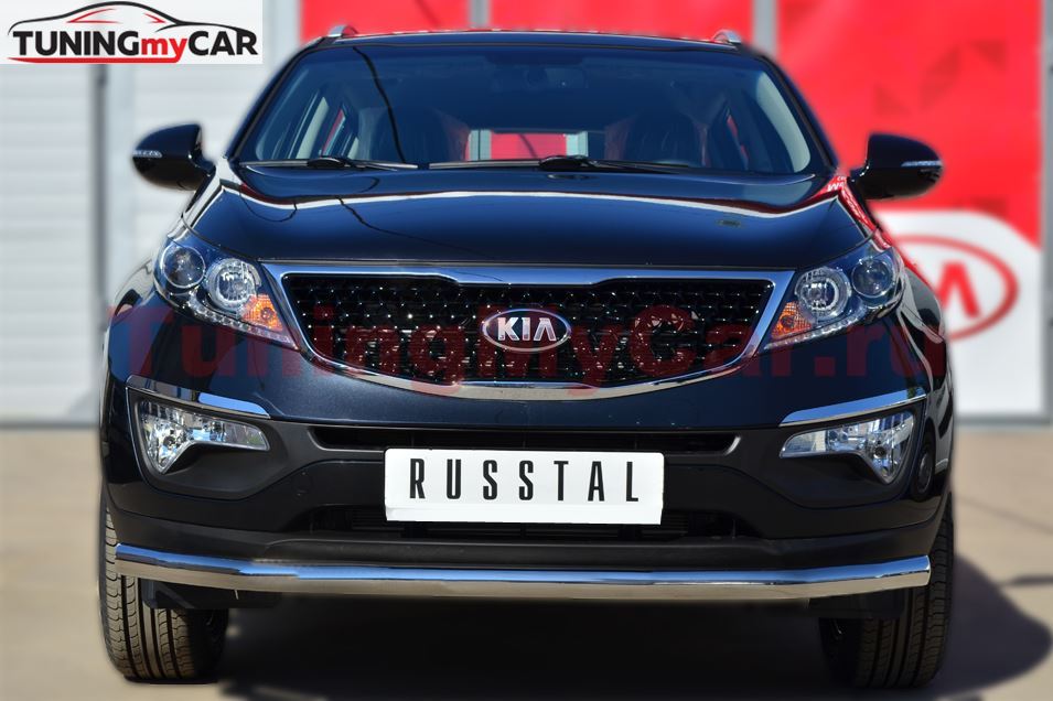 Защита переднего бампера D63 (секции) для Kia Sportage 2010-2015