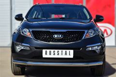 Защита переднего бампера D63 (секции) для Kia Sportage 2010-2015