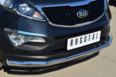 Защита переднего бампера D63 (секции) для Kia Sportage 2010-2015