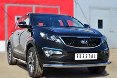 Защита переднего бампера D63 (секции) для Kia Sportage 2010-2015