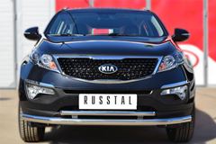 Защита переднего бампера D63 (секции) 42 (дуга) для Kia Sportage 2010-2015