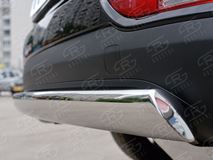 Защита заднего бампера 75х42 дуга (кроме GT-Line) для Kia Sportage 2016-