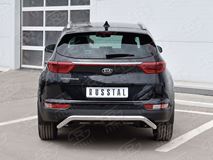 Защита заднего бампера D63 волна под машину для Kia Sportage 2016-