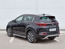 Защита заднего бампера D63 волна под машину для Kia Sportage 2016-