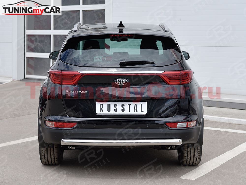 Защита заднего бампера D63 дуга (кроме GT-Line) для Kia Sportage 2016-
