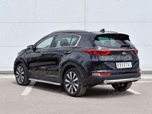 Защита заднего бампера D63 дуга (кроме GT-Line) для Kia Sportage 2016-