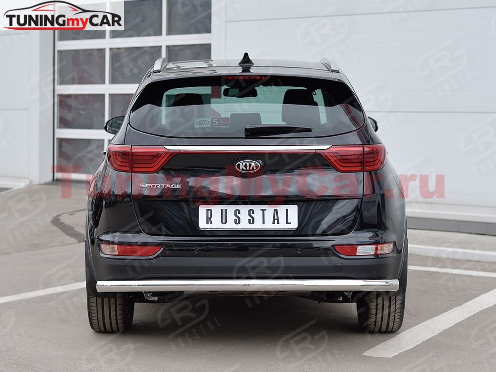 Защита заднего бампера D63 секция для Kia Sportage 2016-