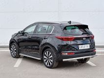 Защита заднего бампера D63 секция для Kia Sportage 2016-