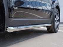 Пороги труба D63 (вариант 1) для Kia Sportage 2016-