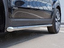 Пороги труба D42 (вариант 1) для Kia Sportage 2016-