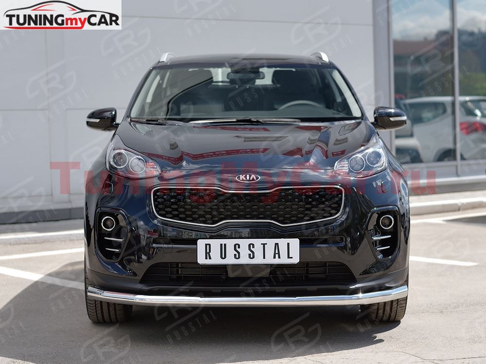 Защита переднего бампера D63 секция для Kia Sportage 2016-