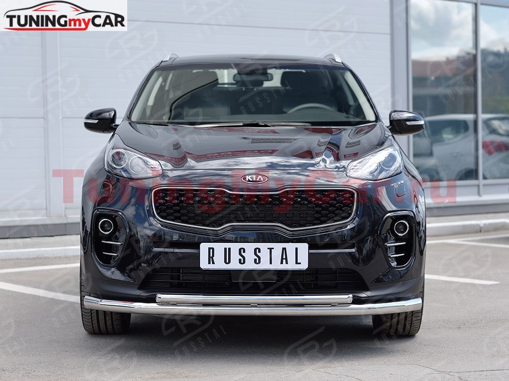 Защита переднего бампера D63 секция D42 дуга для Kia Sportage 2016-