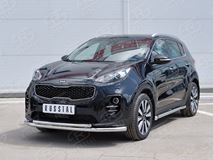 Защита переднего бампера D63 секция D42 дуга для Kia Sportage 2016-