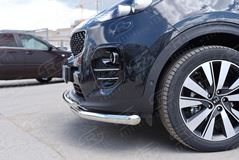 Защита переднего бампера D63 секция D42 дуга для Kia Sportage 2016-