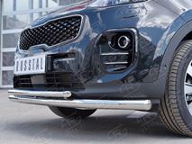 Защита переднего бампера D63 секция D42 дуга для Kia Sportage 2016-