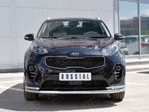 Защита переднего бампера D63 секция D42 уголки для Kia Sportage 2016-