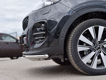 Защита переднего бампера D42 секция для Kia Sportage 2016-