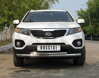 Защита переднего бампера D63/42 для Kia Sorento 2009-2011