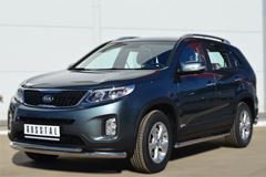Защита переднего бампера D63 ( секции) / D42 (дуга) для Kia Sorento 2012-