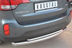 Защита заднего бампера D76 /D42 (дуга) для Kia Sorento 2012-