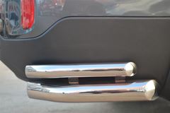 Защита заднего бампера уголки D63/42 для Kia Sorento 2012-