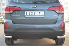 Защита заднего бампера уголки D63 для Kia Sorento 2012-