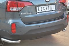 Защита заднего бампера уголки D63 для Kia Sorento 2012-