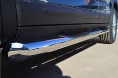 Пороги труба D76 с накладкой (вариант 1) для Kia Sorento 2012-