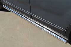 Пороги труба D63 (вариант 3) для Kia Sorento 2012-