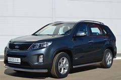 Пороги труба D63 (вариант 3) для Kia Sorento 2012-