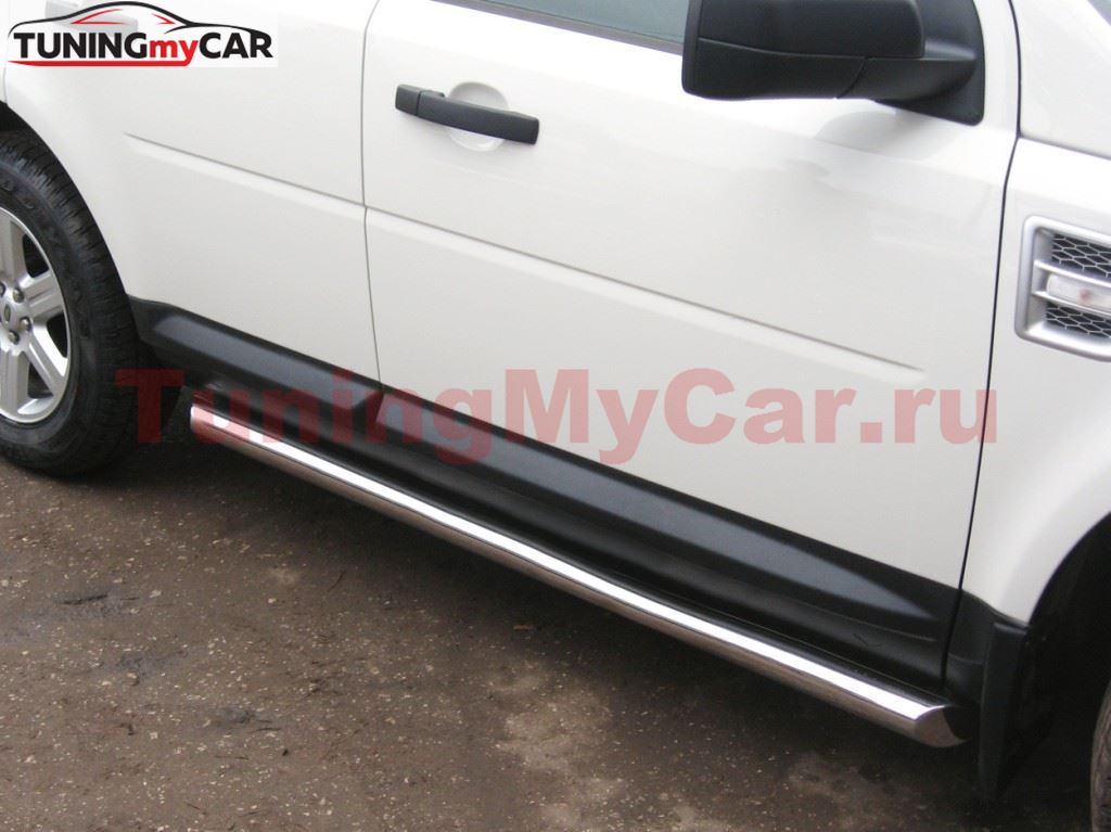 Пороги труба D63 (вариант 1) для Land Rover Freelander 2 2006-2011