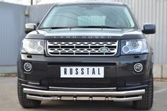 Защита переднего бампера D63 (секции) D63 (уголки)+ зубья для Land Rover Freelander 2 2012-