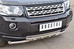 Защита переднего бампера D63 (секции) D42 (дуга) для Land Rover Freelander 2 2012-