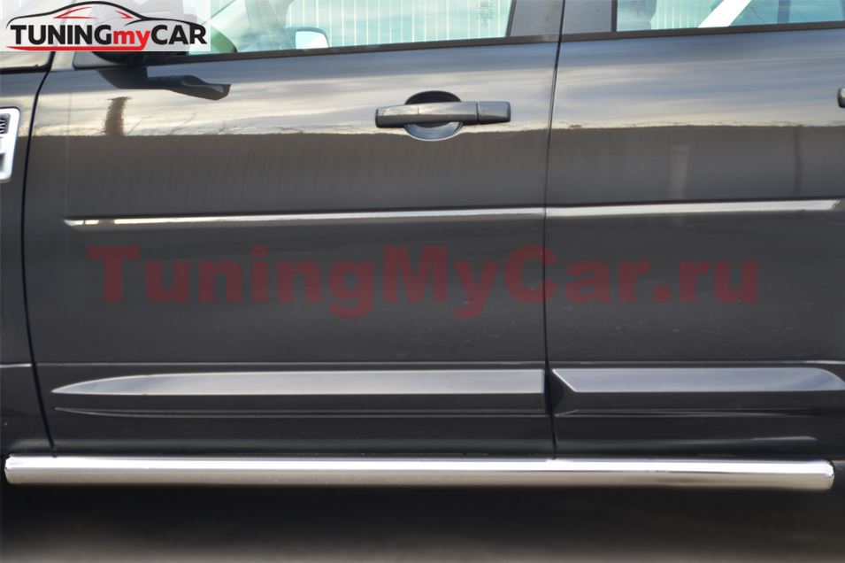 Пороги труба D63 (вариант 3) для Land Rover Freelander 2 2012-