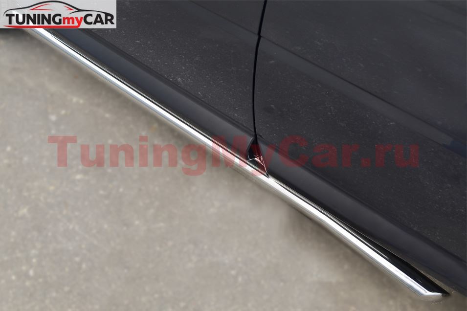 Пороги труба D63 (вариант 1) для Land Rover Freelander 2 2012-