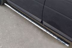 Пороги труба 75х42 овал с проступью для Land Rover Freelander 2 2012-