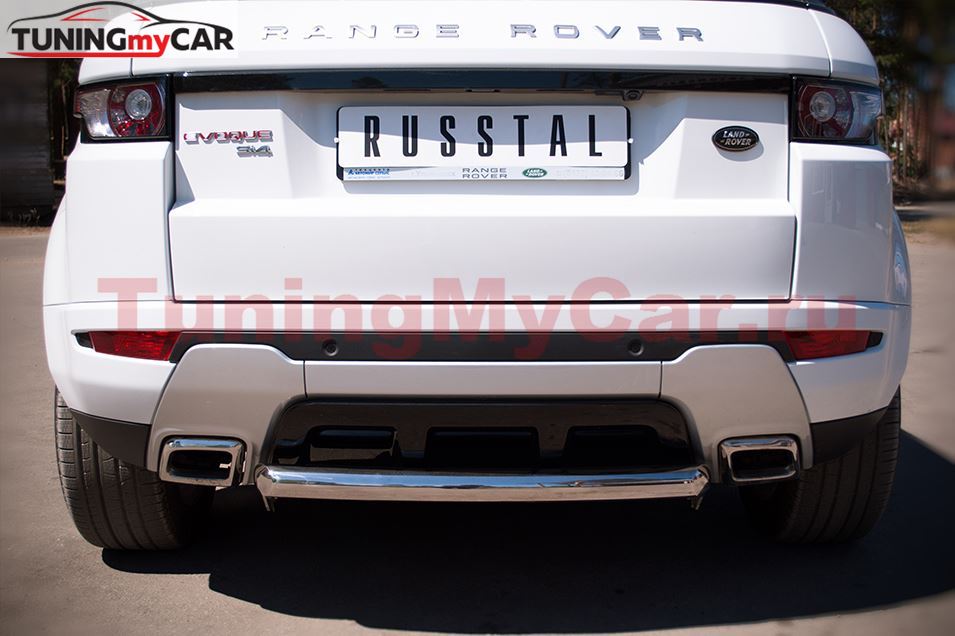 Защита заднего бампера D76 (дуга) для Land Rover Range Rover Evoque Dynamic 2011-