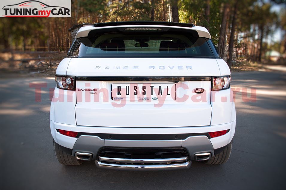 Защита заднего бампера D76/42 (дуга) для Land Rover Range Rover Evoque Dynamic 2011-