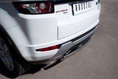 Защита заднего бампера D75X42 овал для Land Rover Range Rover Evoque Dynamic 2011-