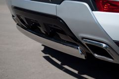 Защита заднего бампера D75X42 овал для Land Rover Range Rover Evoque Dynamic 2011-
