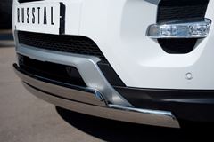 Защита переднего бампера D75х42/75х42 овалы для Land Rover Range Rover Evoque Dynamic 2011-