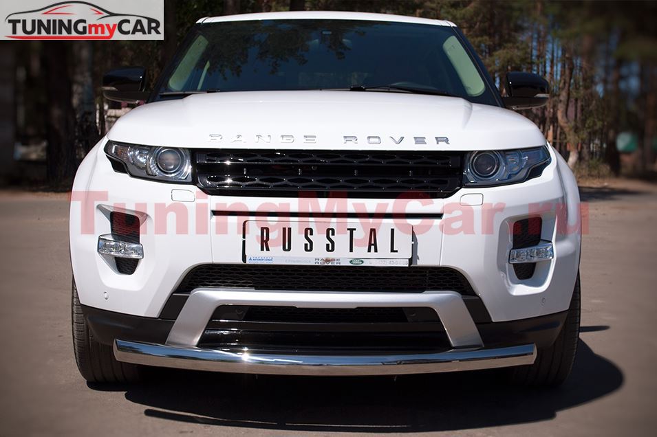 Защита переднего бампера D76 (дуга) для Land Rover Range Rover Evoque Dynamic 2011-
