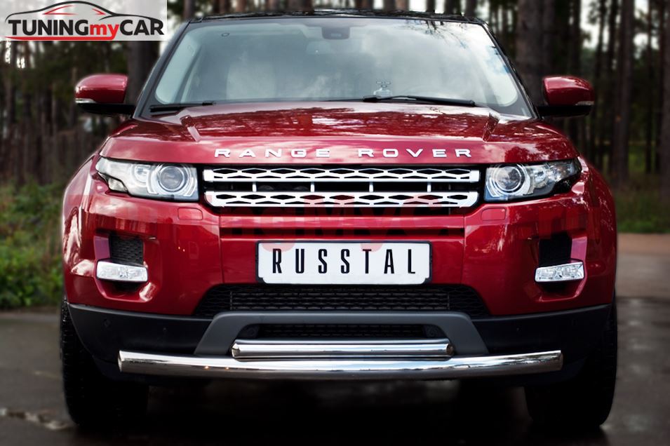 Защита переднего бампера D76/42 (дуга) для Land Rover Range Rover Evoque Prestige u Pure 2011-